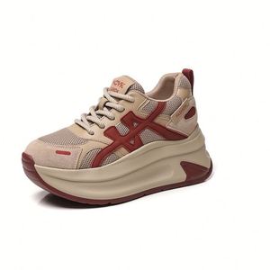 Nouvelles Arrivées Printemps 2026 – Chaussures Décontractées Femme à Talon Compensé, Semelles Épaisses, Style Rétro, Respirantes en Maille, Type Dad Shoes - Product Image 2