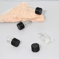 Petites bouteilles cylindriques en verre transparent 1ml 2ml 3ml pour échantillons d'huiles essentielles et de parfums, flacons d'essai gradués avec compte-gouttes