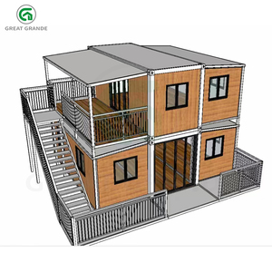 Dễ dàng cài đặt hai câu chuyện mở rộng nhà tùy chỉnh mở rộng prefab nhà prefab gấp container nhà với nhà vệ sinh để bán - Product Image 1