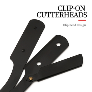 Dao cạo râu thủ công chuyên nghiệp dành cho thợ cắt tóc, dao tỉa râu, lưỡi dao thay thế được, dao cạo cho thợ cắt tóc - Product Image 3