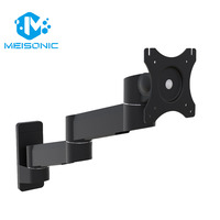 Bras articulé pour moniteur Meisonic T8-WA02-W en alliage d'aluminium blanc, support VESA, support d'écran d'ordinateur