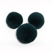 Porte-clés pompon multicolore en fourrure de lapin pour clés de voiture et sacs à main, pompons en fourrure de lapin moelleux