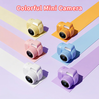 Kamera Digital Mini Multiwarna Retro Thumb Camera Perekam Video 1080P dengan Filter Foto untuk Vlog