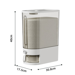 Dropshipping Shopify Household Plastic Rice Storage Container Insect Proof Moisture Seal Bucket <b>Flour</b> Grain Tank - Product Image 2