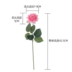Regalo de San Valentín 2025, Flores Hidratantes para el Hogar, Boda, Rosa Artificial de Tacto Real - Product Image 5