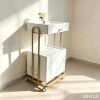 Chariot de Salon de Beauté et Spa au Meilleur Prix, en Plastique Durable, avec Roues, pour Coiffure
