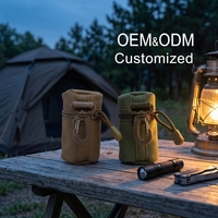 Étui de transport Oxford durable, léger et portable avec fermeture éclair et crochet pour couteau pliant d'extérieur et équipement de camping