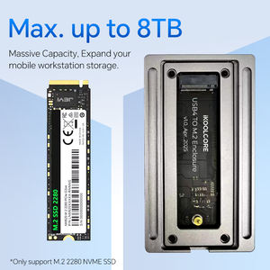 Корпус для SSD NVMe PCIe M.<span class=keywords><strong>2</strong></span> с интерфейсом Thunderbolt4/USB4 Type-C 40 Гбит/с, серый алюминиевый, прямая поставка с завода - Product Image 6