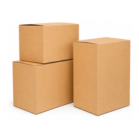 Boîtes d'emballage personnalisées avec logo, carton ondulé, carton kraft, vente en gros pour la logistique e-commerce, directement de l'usine, faible MOQ