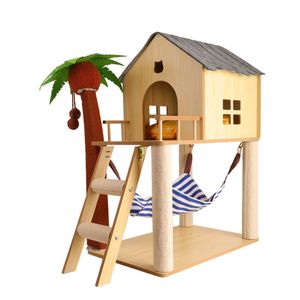 Dừa hình Cây mèo Giường mèo cây nhà cho mèo trong nhà đa chức năng tổ mèo tháp căn hộ đậu gãi bài viết - Product Image 2
