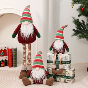 Adorable <b>Handmade</b> Red Dwarf <b>Doll</b> Christmas Elf Gnome With Long Hair Home Decor <b>Doll</b> - Product Image 2