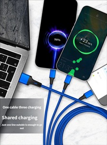 Cable de Datos USB 5 en 1 de Nailon de 1.2m con Micro Tipo C para Teléfono Móvil, Carga Rápida de 65W - Product Image 2