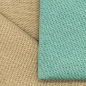 En stock: Tela de sarga densa de algodón lavado con arena 40S, color caqui, para fabricación de prendas de vestir. - Product Image 3