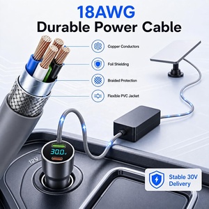 <span class=keywords><strong>Cable</strong></span> de Alimentación de Encendedor de Cigarrillos con Pantalla Digital Impermeable a Corriente Continua para Starlink Mini, <span class=keywords><strong>Cable</strong></span> de Cargador de Coche con Elevador de Voltaje de 30 V, 3 Metros - Product Image 3