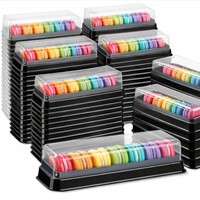 Boîte à macarons transparente de haute qualité en PVC de qualité alimentaire pour l'emballage de gâteaux et de bonbons pour les mariages et les fêtes