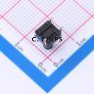 TS6695CJ 250gf 009 Tactile Switch Through hole-4P,6x6mm Switch Single Pole Single Throw Round Button 2.5N Through Hole - Product Image 2