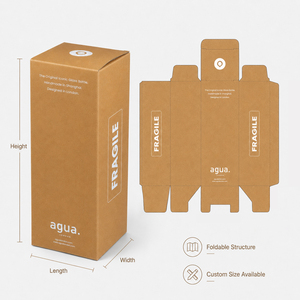 Cajas de Cartón Kraft Reciclables y Ecológicas con Logotipo Personalizado, Laminación UV Mate, Texto de Marca y Opciones Personalizables - Product Image 2