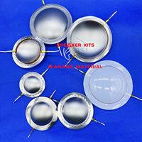 Diaphragme titane remplacement bobine vocale 34.4 44.4 45.2 51.2 72.2 74.5mm pour Tweeter haut-parleur accessoires