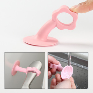Silicone Door Handle Anti Collision Pad With Suction Cup For Bathroom Door Stop No Drilling Required Minimalist Design - Product Image 2