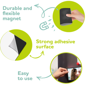 Feuille magnétique en caoutchouc anisotrope super forte de la taille A4 avec adhésif, <span class=keywords><strong>plaque</strong></span> magnétique flexible - Product Image 5