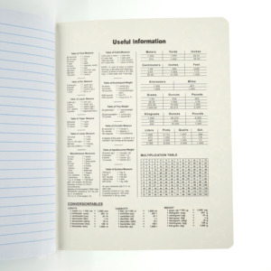 Quaderno B5 in Marmo Bianco e Nero, Multicolore, 100 Fogli 200 Pagine, Quaderno Scolastico con Righe College - Product Image 6