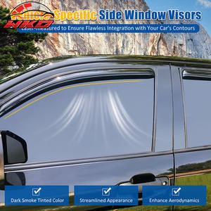 Viseras para Ventanas Laterales para Toyota Tundra Crewmax Cab, Modelos 07-21, Deflectores de Aire - Product Image 3