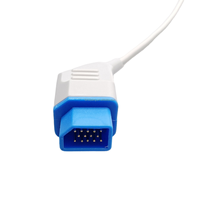 Compatible avec Nihon Kohden Monitor SpO2 Sensor Adult Clip Réutilisable Spo2 Probe 14 Pin