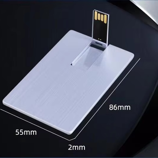 New Large Storage USB 2.0 Flash Drive 8GB/16GB/64GB Card-Shaped Plastic Pen with 2-Year Warranty for External Use