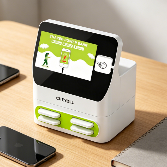 Commercial Self-Service Phone Charging Station Modular Stackable Shared Power Bank Kiosk with Anti-Theft POS System