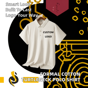 Nuova Camicia da Uomo in Cotone Lavorato a Maglia con Stampa Effetto Acid Wash, Manica Corta, Collo Alto, Stile Formale - Product Image 2