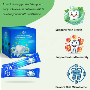 Haccp OEM ODM Polvo para Enjuague Bucal Probiótico y Prebiótico - Paquetes Fáciles de Llevar - 30 Paquetes - Product Image 3