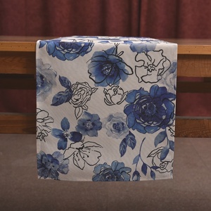 Mới Tinh Tế Polyester Cotton Rayon Vải Tùy Chỉnh Bảng <span class=keywords><strong>Runner</strong></span> In Hoa Có Thể Giặt Bảng <span class=keywords><strong>Runner</strong></span> Cho Đảng Hoặc Các Sự Kiện Trang Trí Nội Thất - Product Image 3