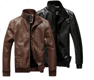 2022 Men's Leather Clothing Wholesale Men's Clothing Korean Style Slim Motorcycle Men's Jackets