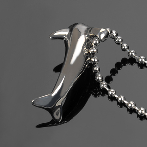 Colgante de oro y acero inoxidable con urna de cremación, elegante - Product Image 4