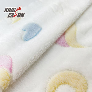 Kingcason-tela de franela para el hogar, diseño personalizado de arco iris, Luna, corazón, estampado Offset de dos lados, para invierno - Product Image 5
