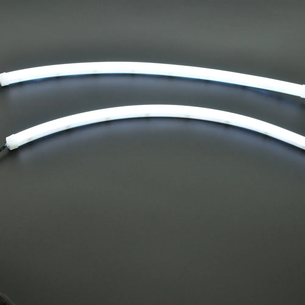2x30cm LED Light Strip Ống switchback Trắng/hổ phách tín hiệu lần lượt linh hoạt Led ban ngày chạy đèn