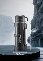 Bouteille isotherme portable d'extérieur en acier inoxydable 304 grande capacité, chauffe-eau pour voiture, idéale pour les voyages et le camping