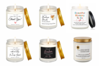 Étiquette autocollante personnalisée, bougie parfumée, pot en verre givré |   Bougie d'aromathérapie en cire de soja, votre logo personnalisé, parfum sur mesure, couleur du couvercle