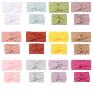 Accesorios para el pelo para niña <span class=keywords><strong>y</strong></span> mujer, bandana para el pelo, conjunto de 2 piezas, <span class=keywords><strong>turbante</strong></span> preatado para mamá <span class=keywords><strong>y</strong></span> yo - Product Image 4