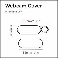 Penutup Webcam Laptop, pelindung privasi Webcam Laptop Slide Magnet Slider plastik untuk Web Laptop PC Tablet Cover kamera