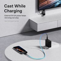 Dongle de mise en miroir d'écran sans fil USB-C vers émetteur-récepteur 1080P 60Hz pour téléphone, ordinateur portable vers TV, projecteur, écran