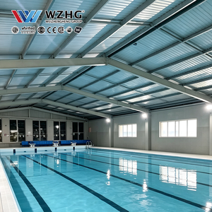 Bâtiments de piscines préfabriqués avec structure en acier pour les développements récréatifs et les installations sportives - Product Image 1