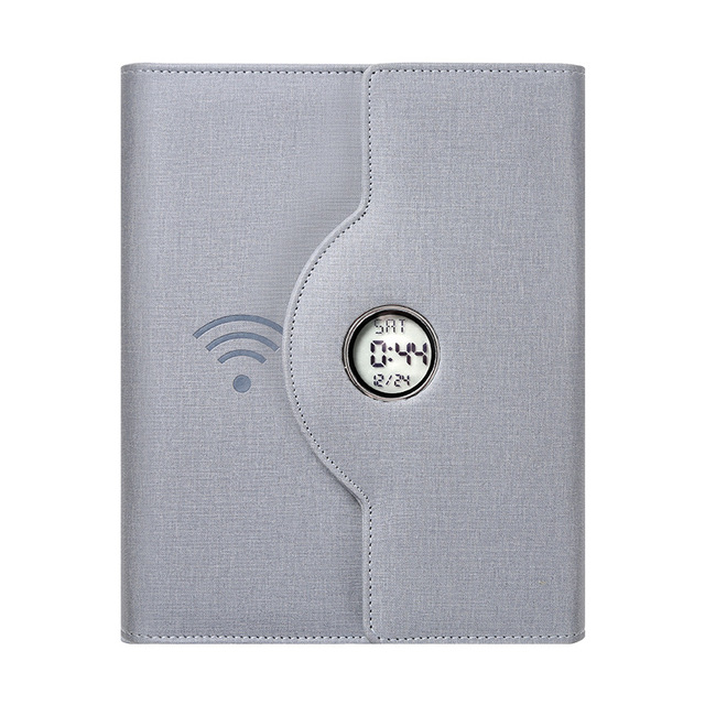 New Tech 2021 Clock Wireless Charging Notebook Power Bank 8000mah