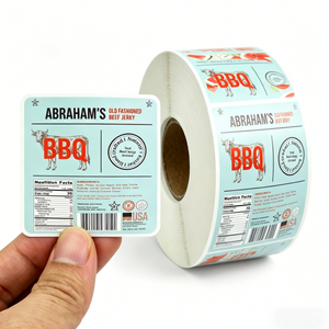 Autocollants personnalisés écologiques et recyclables pour bouteilles d'assaisonnement de barbecue, étiquettes anti-graisse en vinyle pour boîtes alimentaires - Product Image 2
