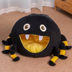 Black Spider Cat Bed Cat Villa House Cat and Dog Cama en forma de huevo Suministros para mascotas Cama semicerrada - Product Image 2
