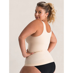 Tops de compresión sin costuras de Color sólido europeo y americano para mujer, chaleco transpirable de belleza para mujer - Product Image 3