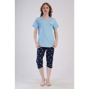 Combinaison de nuit ovale à manches courtes et col rond pour femme, taille XXL - Product Image 3