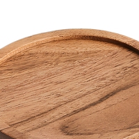 Ensemble de sous-verres carrés en bois écologiques faits à la main pour restaurants et usage domestique, épaisseur personnalisée durable de 3 mm