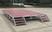 Dj Booth en alliage d'aluminium assemblage de levage de performance robuste grande plate-forme d'activité de plein air podium