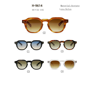 Gafas de Sol Unisex Ovaladas con Montura Completa, Lentes Degradadas, 100% Protección UV, Estilo Retro, Protección Solar para Adultos - Product Image 3